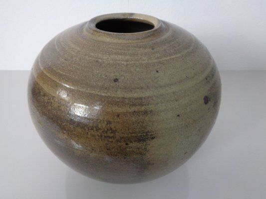 Large German Studio Ceramic Vase By Monika Maetzel, 1960s