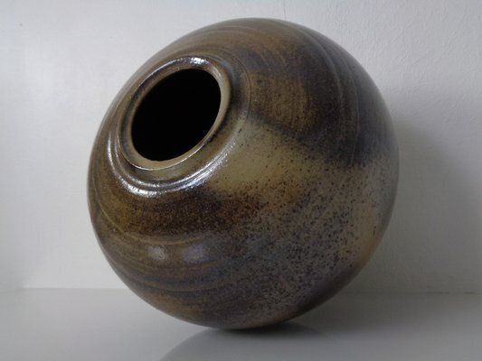 Home Decor Large German Studio Ceramic Vase By Monika Maetzel, 1960s photo