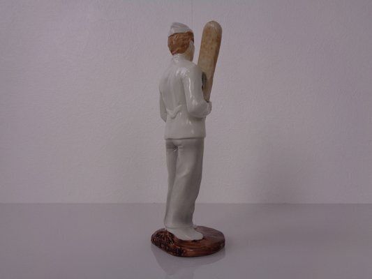 Porcelain Figurine Of Baker With Baguette, Denmark, 1920s photo buy