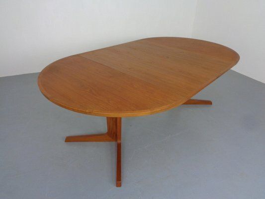 Extendable Teak Dining Table By Bernhard Pedersen & Son, Denmark, 1960s photo for sale