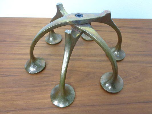 photo furniture Brutalist Bronze Candleholder By Michael Harjes, 1960s