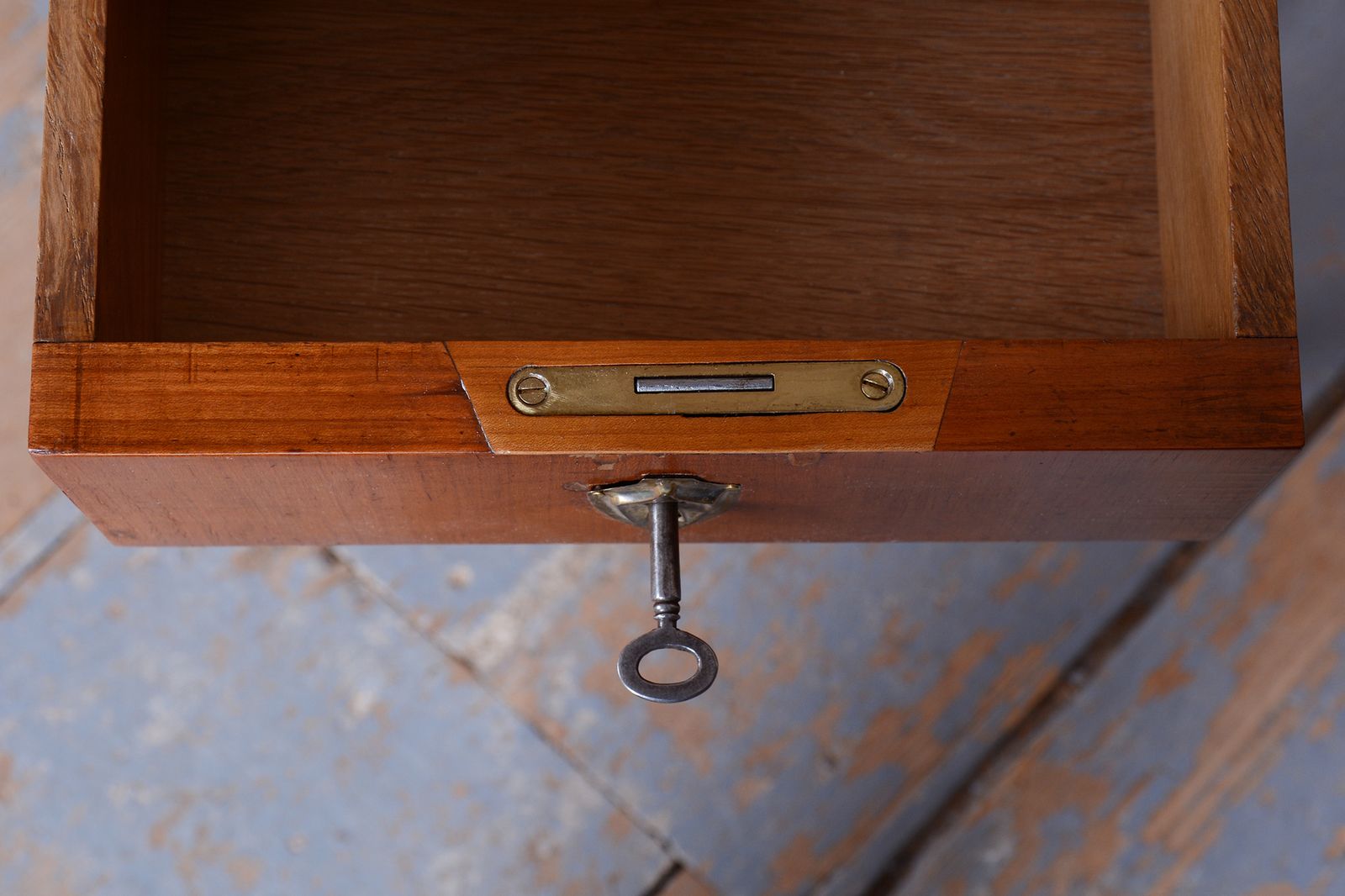 photo buy Restored Small Biedermeier Side Table, Cherry Wood, Revived Polish, Czech, 1840s