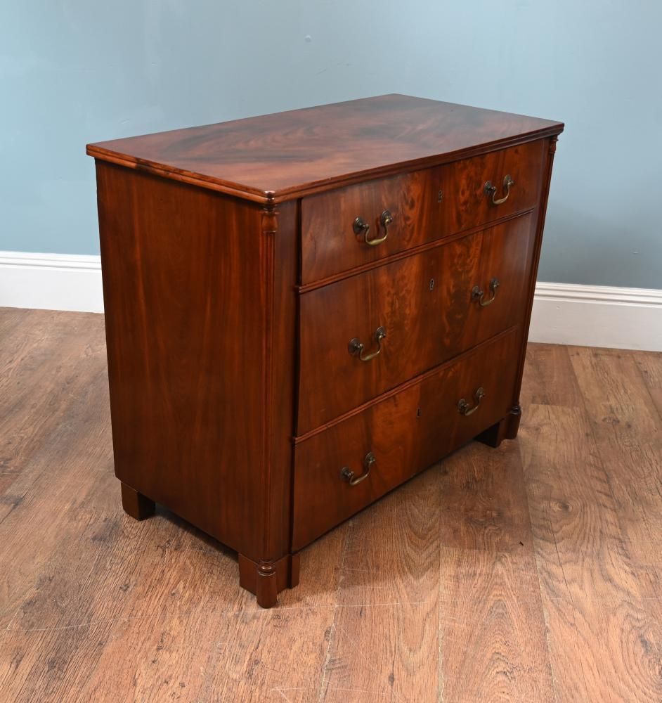Victorian Mahogany Chest Drawers 1880 Commode photo 850.0