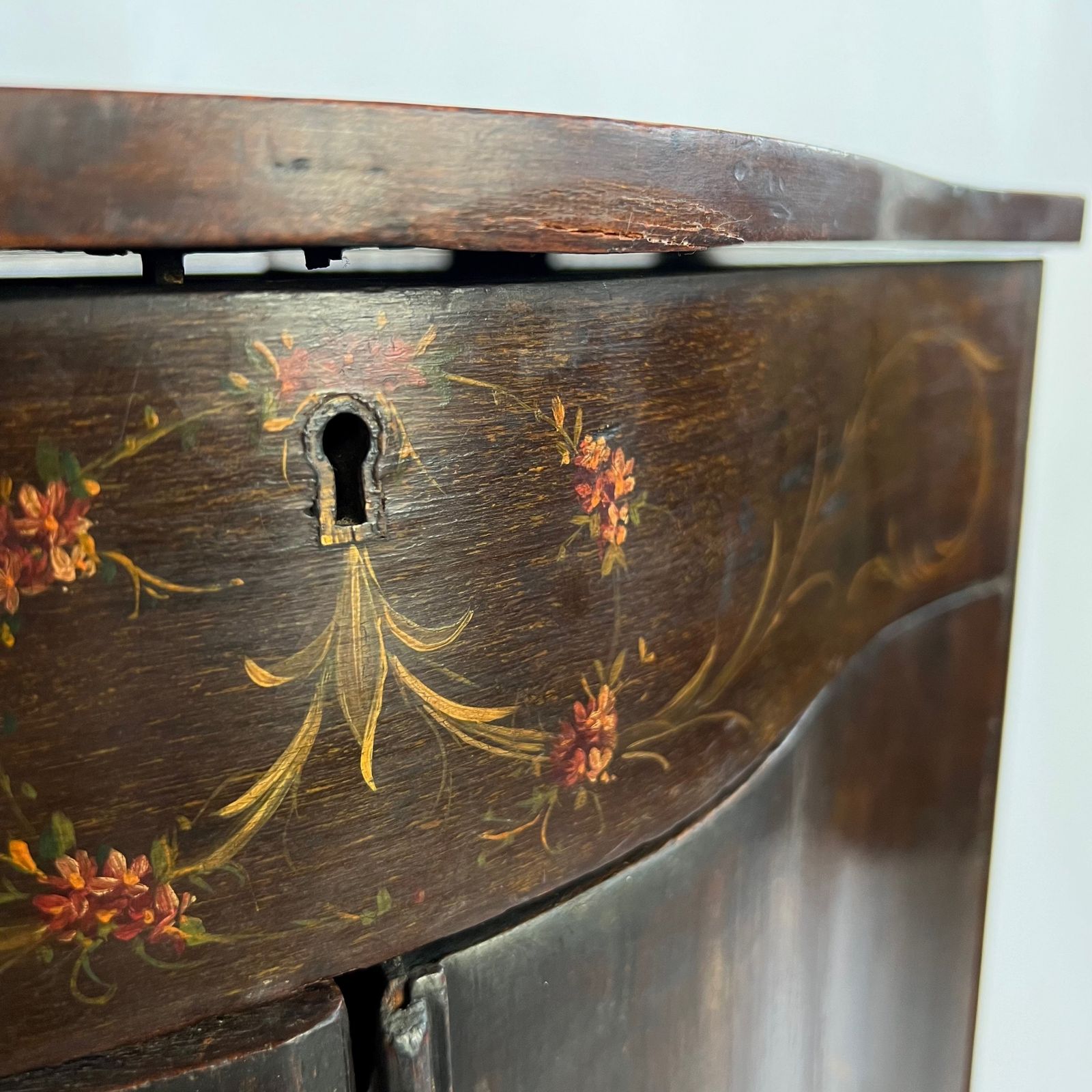 Small 19th Century Sheraton Revival Simulated Rosewood Serpentine Commode photo buy