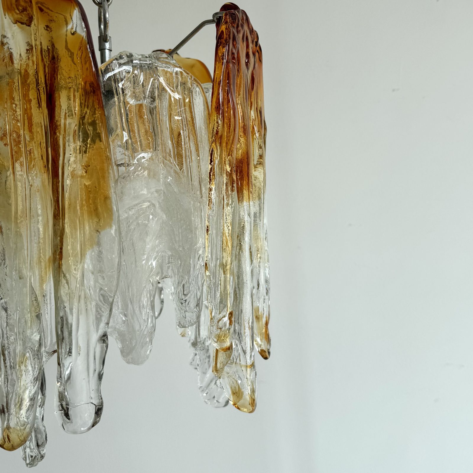 A 1960s Italian Mazzega Murano Flames Chandelier photo 1150.0