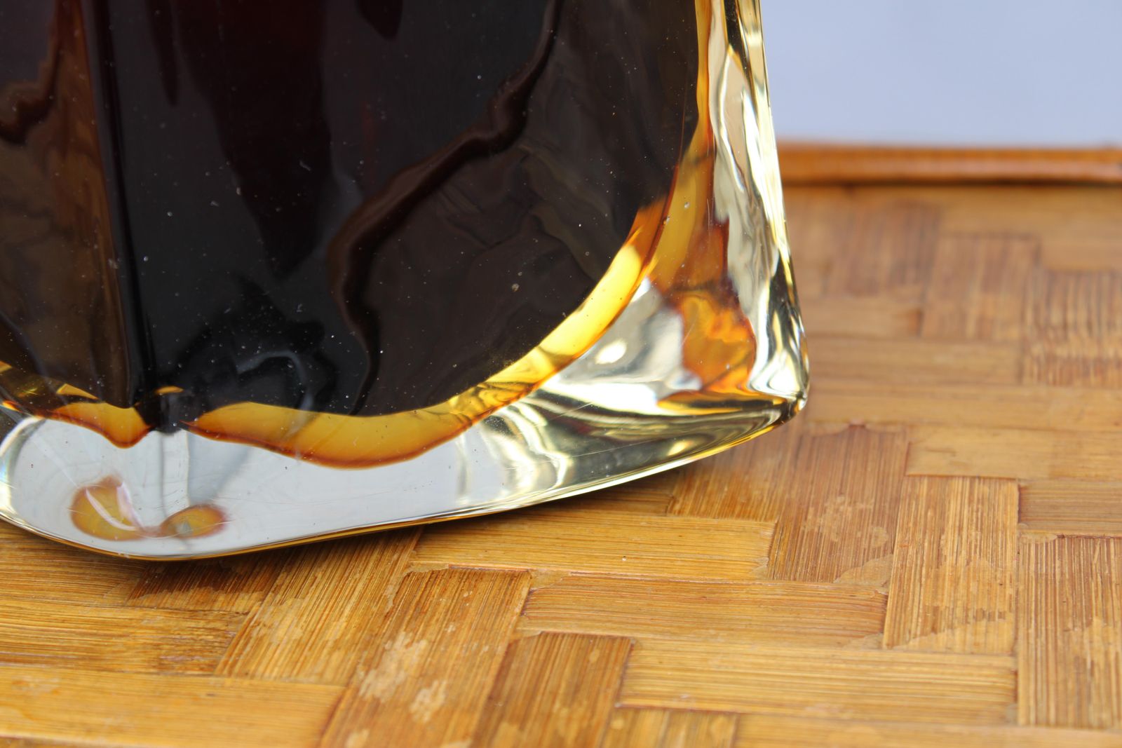 Large Flavio De Poli Murano Glass Bottle With Shades 1960 photo vinterior