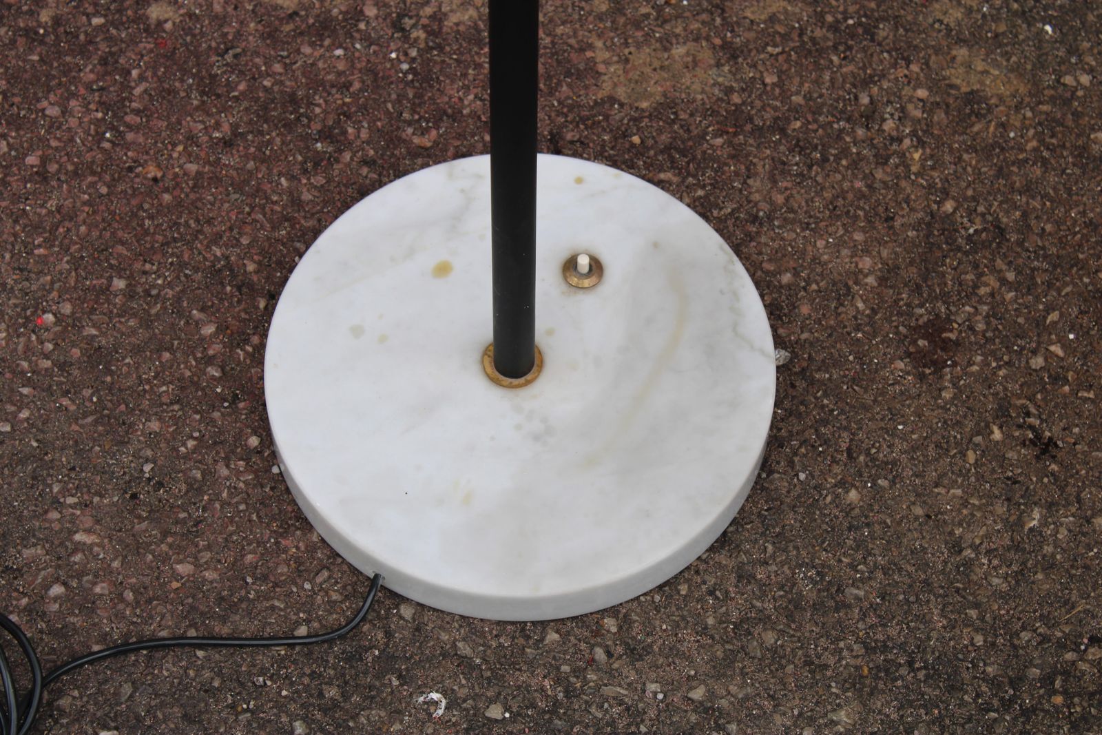 Floor Lamp In Brass And Marble Stilux Milano Italy 1950 photo vinterior