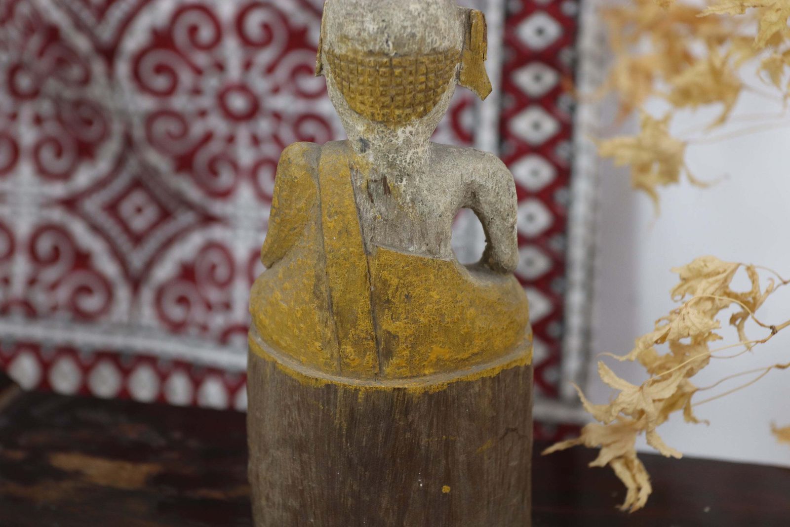 Late 19th Century Laos Tribal Handmade Buddha (4) photo vintage