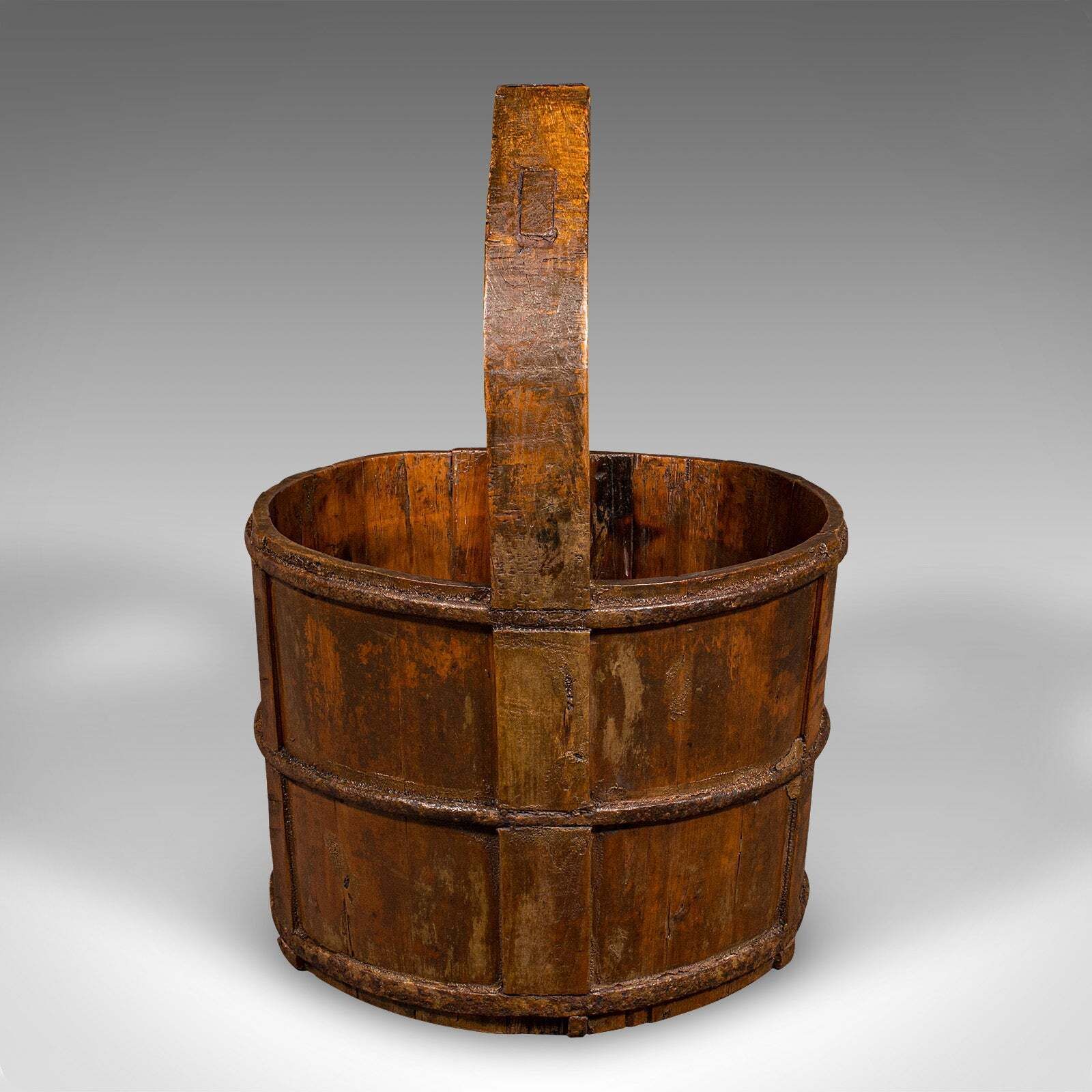 Large Antique Well Bucket, English, Georgian, Planter, Fireside Store, Garden photo 912.0
