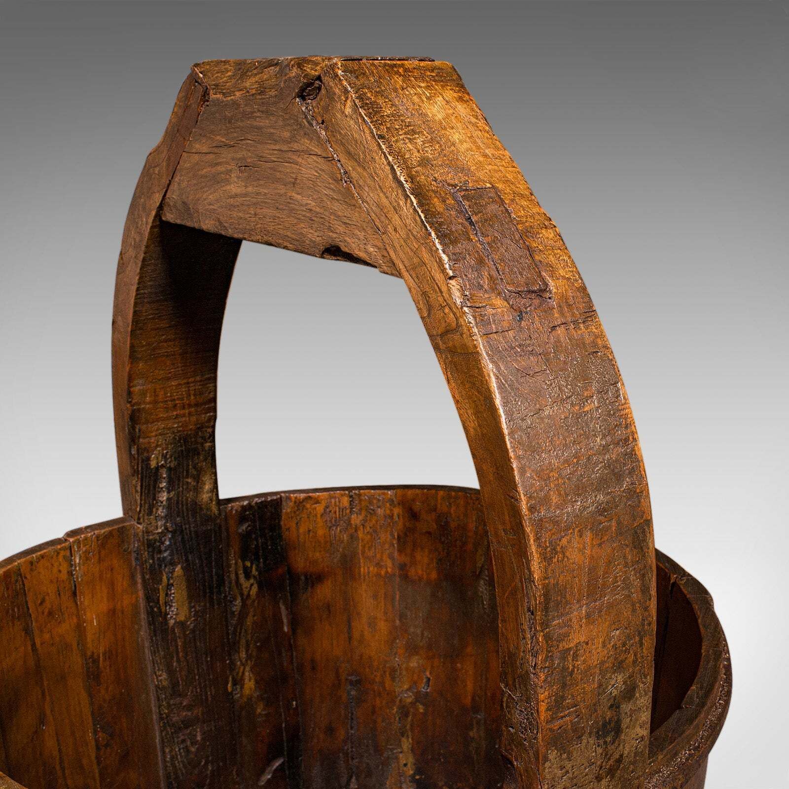 photo furniture Large Antique Well Bucket, English, Georgian, Planter, Fireside Store, Garden