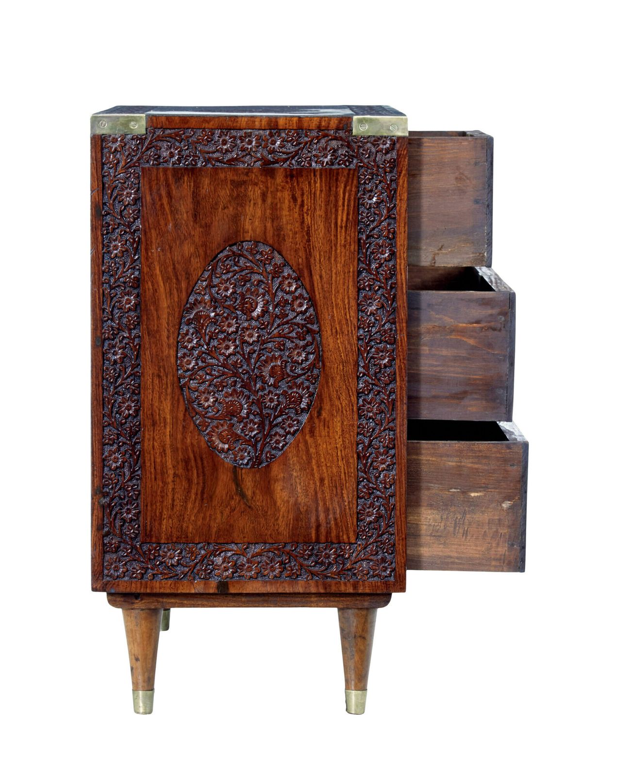 Mid 20th Century Carved Chest Of Drawers By Fazal Rahim & Bros photo 1045.0