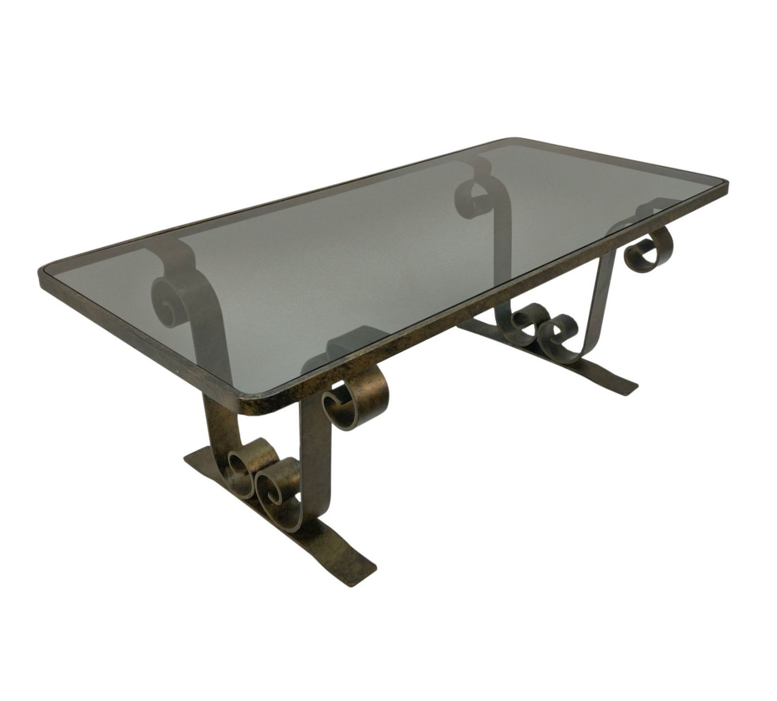 A French Mid Century Bronzed Occasional Table