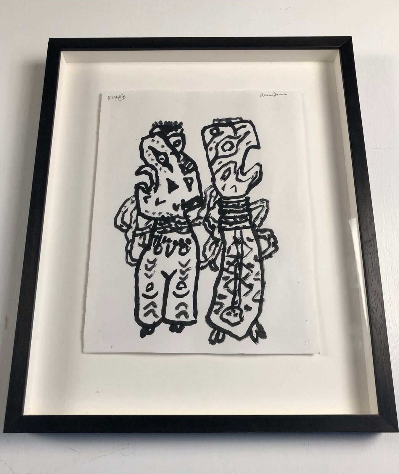 Alan Davie British Contemporary Oil On Paper, Opus D.04.07 2007 photo Art
