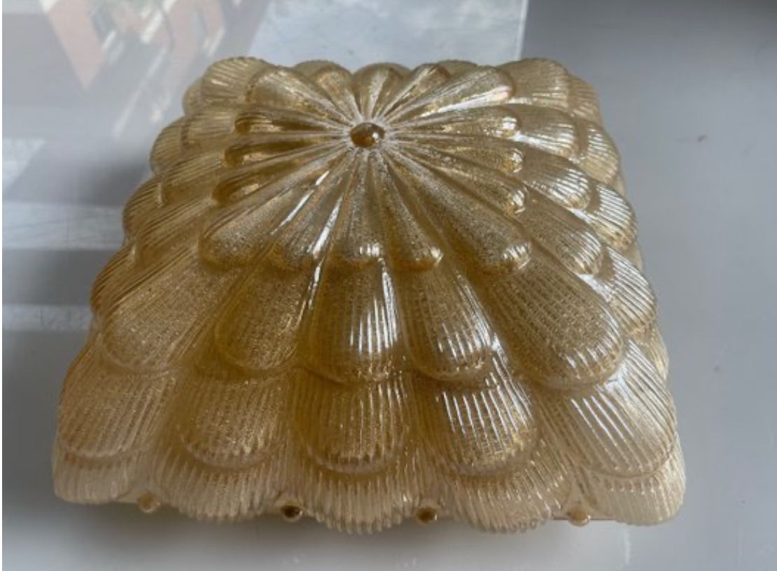 Murano Glass Light Pendants Set Of 2 1980’s photo furniture