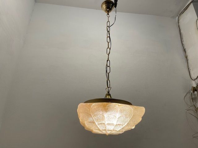 photo furniture Murano Glass Light Pendants Set Of 2 1980’s