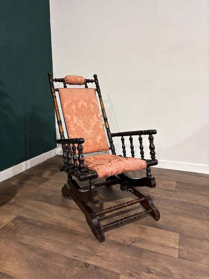 Late Victorian American Style Rocking Chair