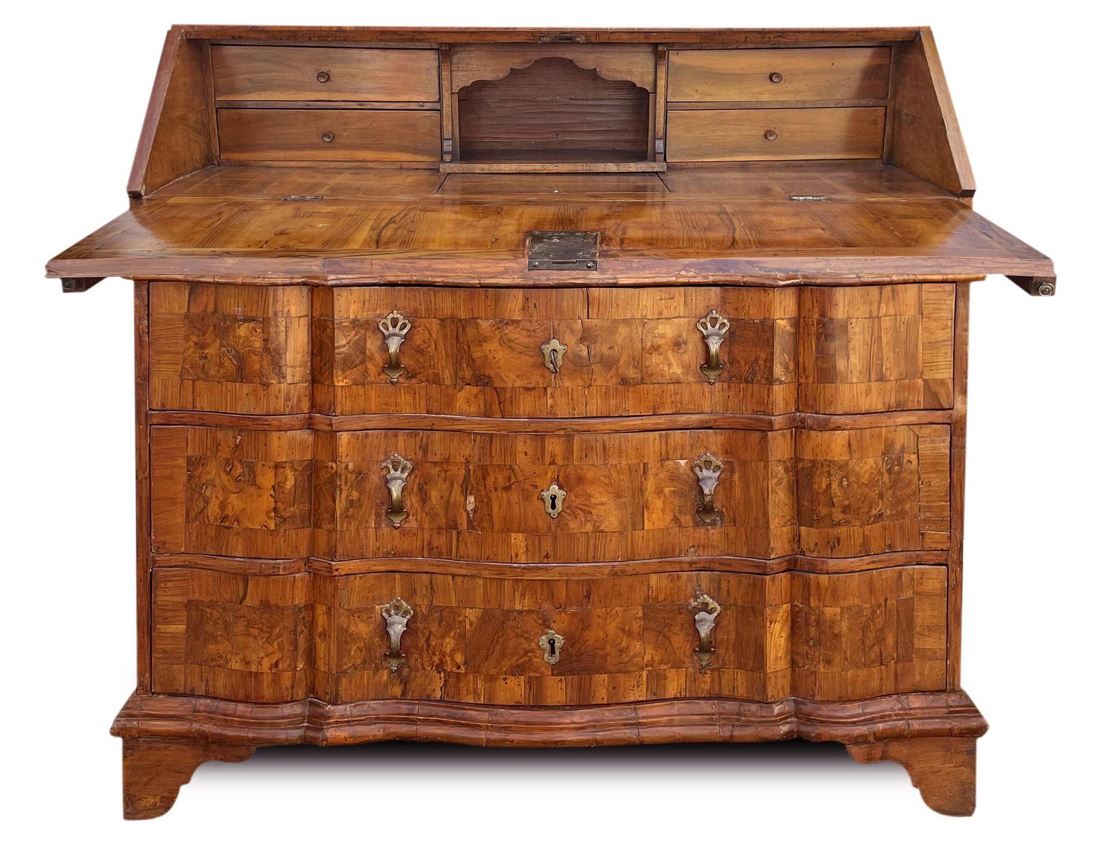 Venetian Louis XV Walnut Bureau Secretaire photo Furniture