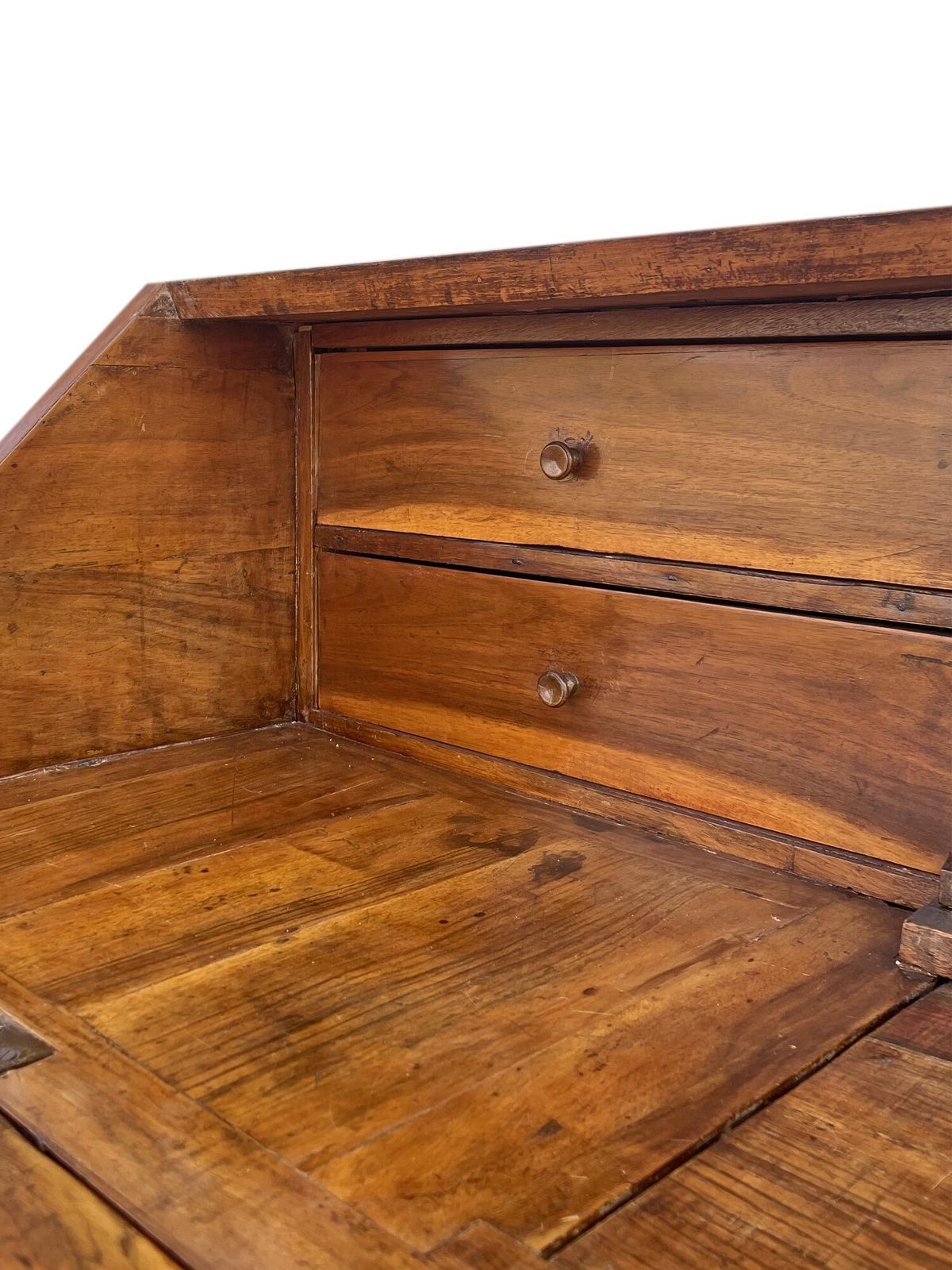 3600.0 Venetian Louis XV Walnut Bureau Secretaire photo