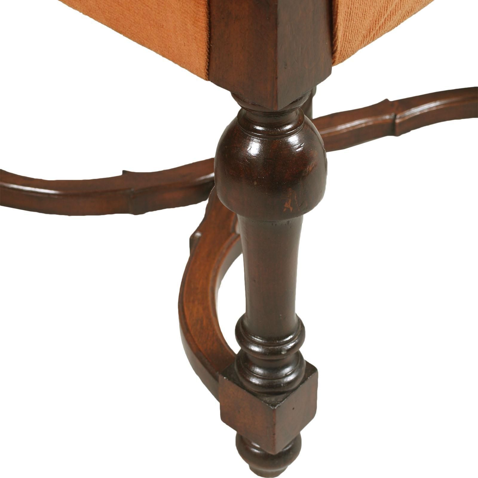 Early 20th Century Carved Renaissance Tuscany Throne Armchair, Wax Polished photo 3968.0
