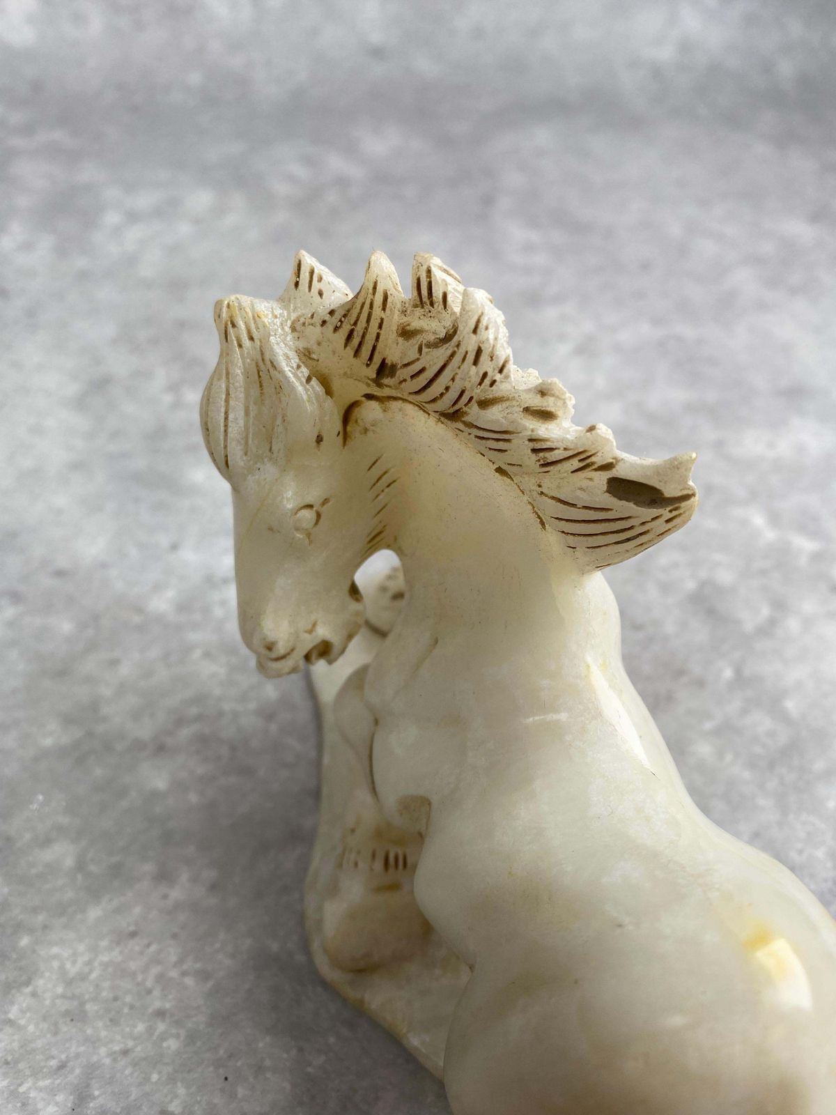 Set Of 8 Old China Jade Horses photo vintage