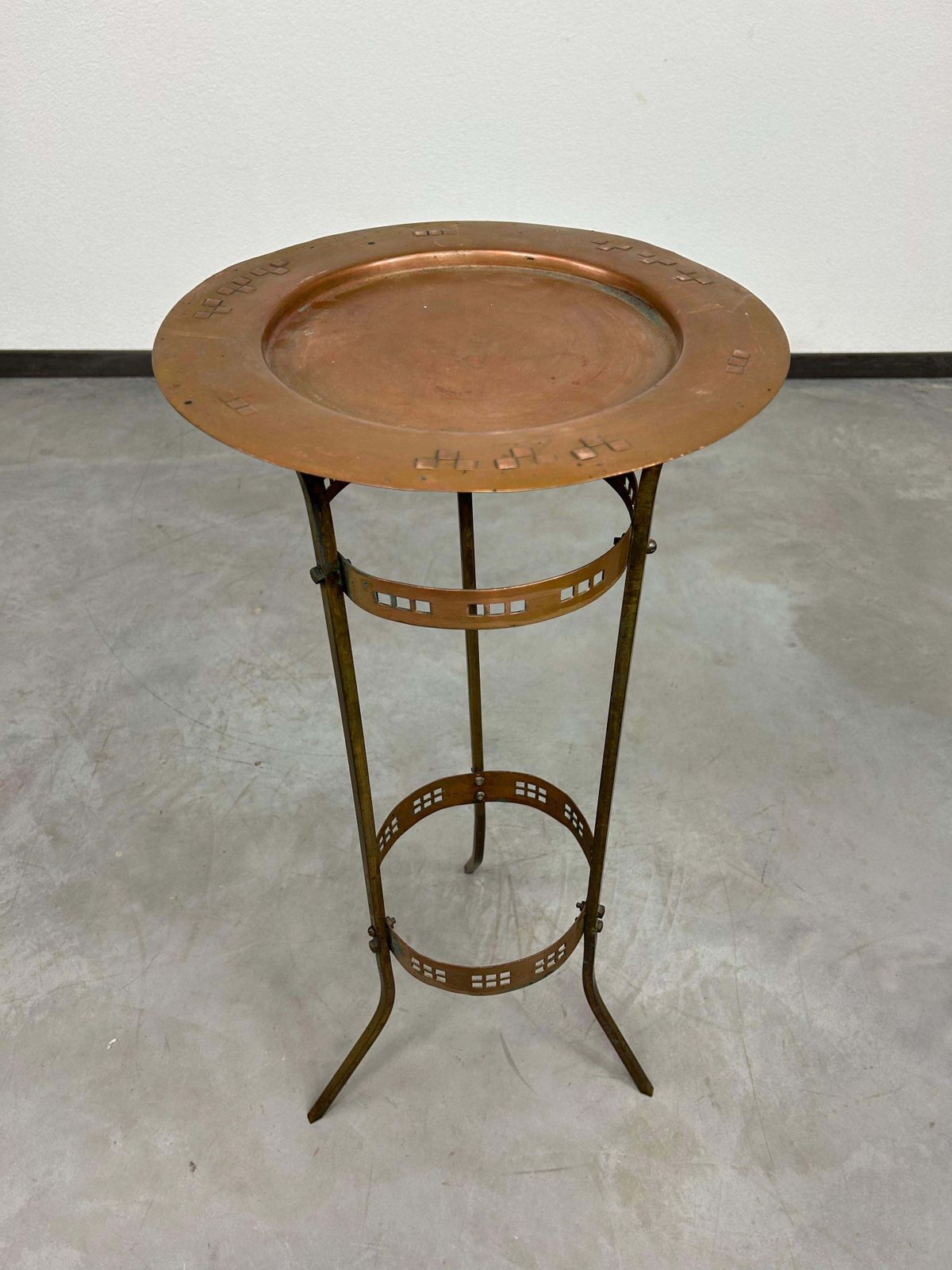 Viena Secession Brass Side Table By Josef Hoffmann photo buy