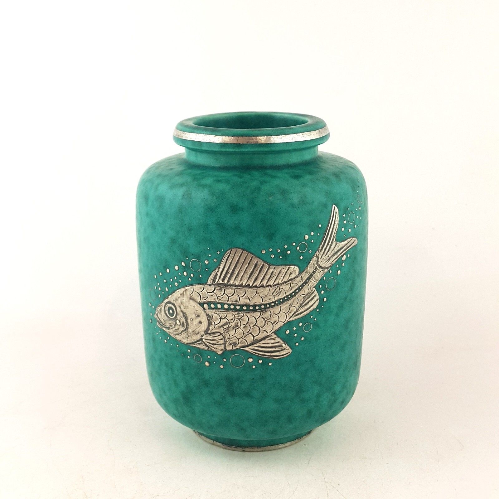 Gustavberg Argenta Medium Fish Vase By Wilhelm Kage 7029 Oa