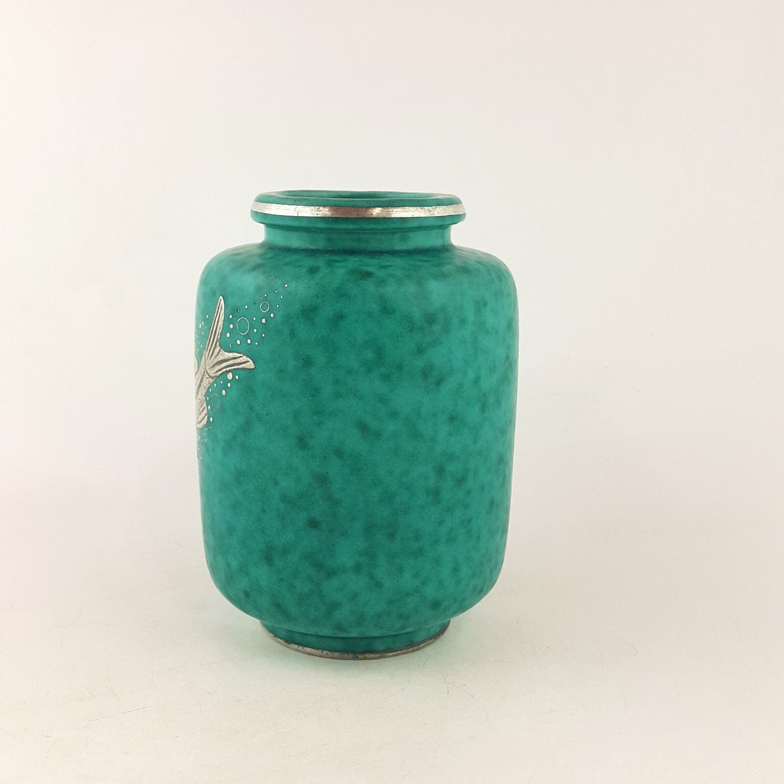 Gustavberg Argenta Medium Fish Vase By Wilhelm Kage 7029 Oa photo 825.0