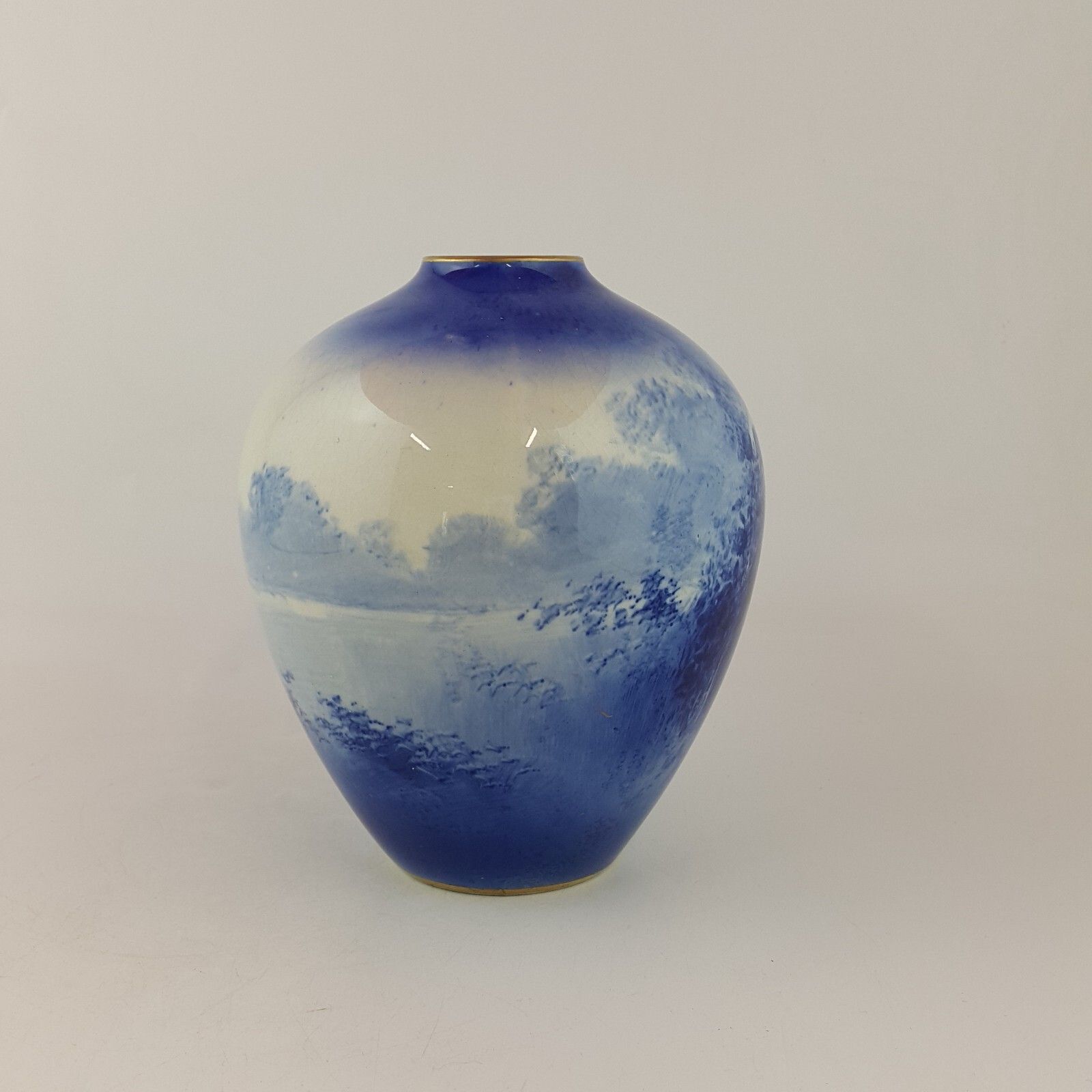 Royal Doulton Blue Children Series Vase 6691 Rd photo Home Decor