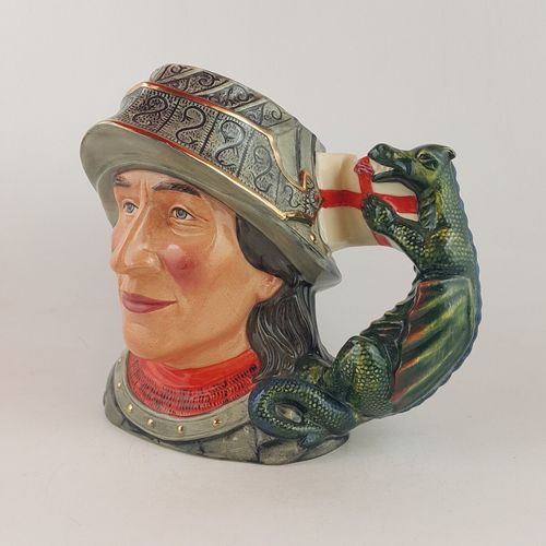 Royal Doulton Large Character Jug D7129 St George 7502 Rd photo furniture