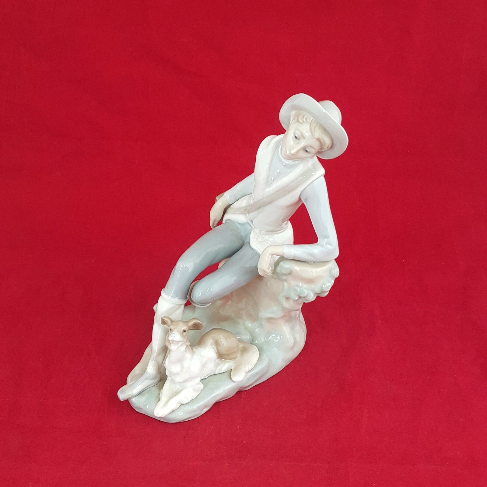 Lladro Figurine 4659 Shepherd Boy With Dog 5951 L/N photo vintage