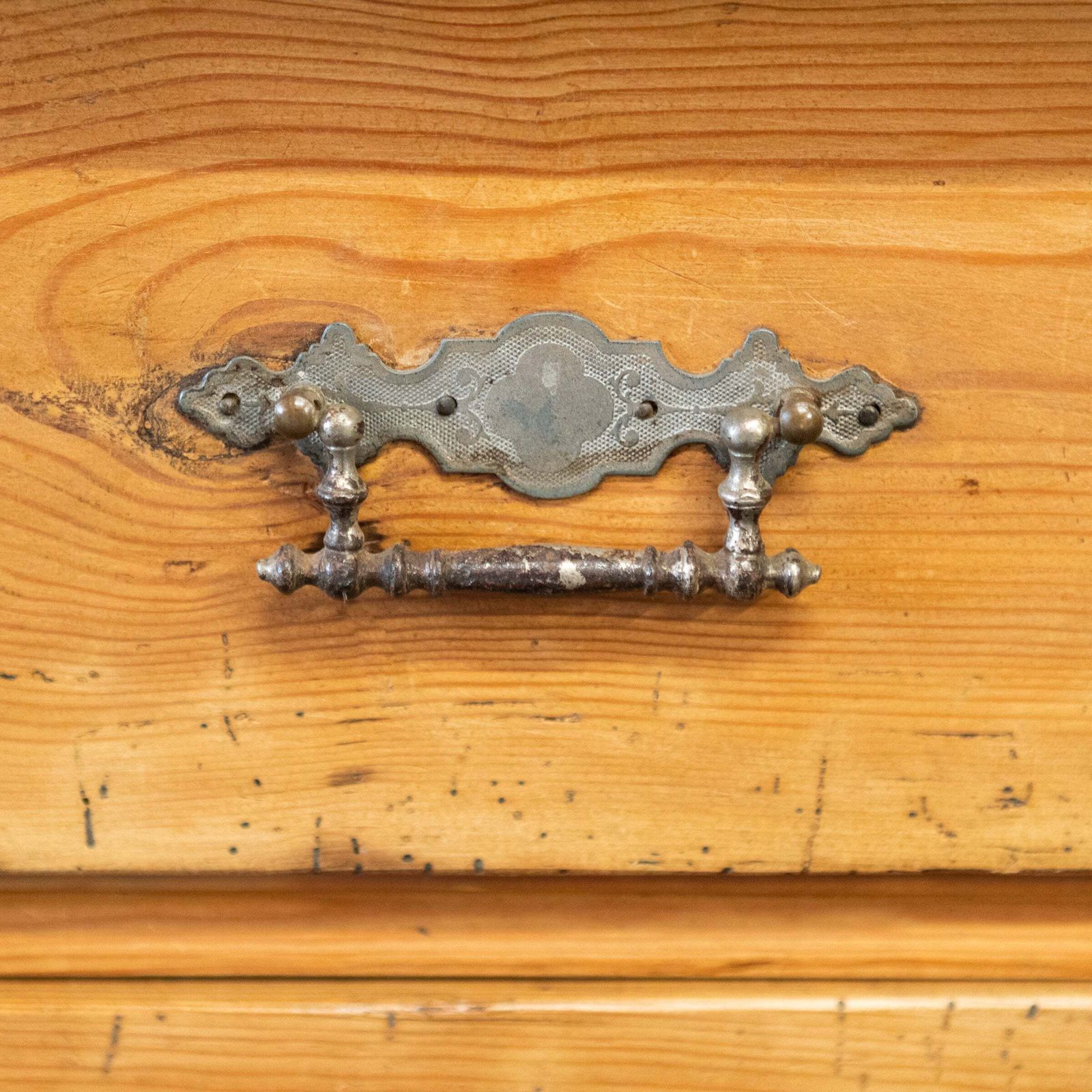 950.0 Antique Pine Continental Chest Of Drawers photo