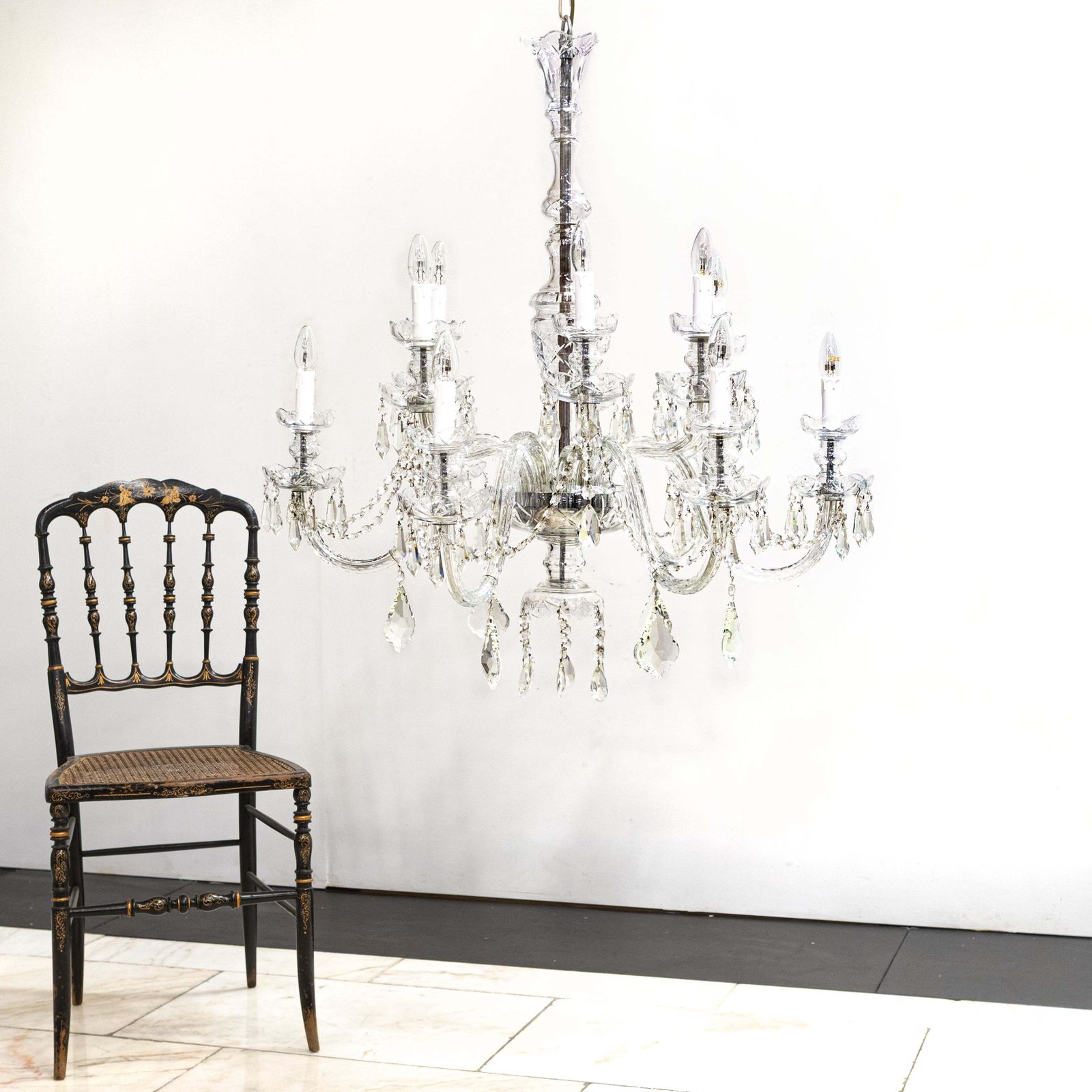 Large Antique Crystal Chandelier | Victoria Palace Theare