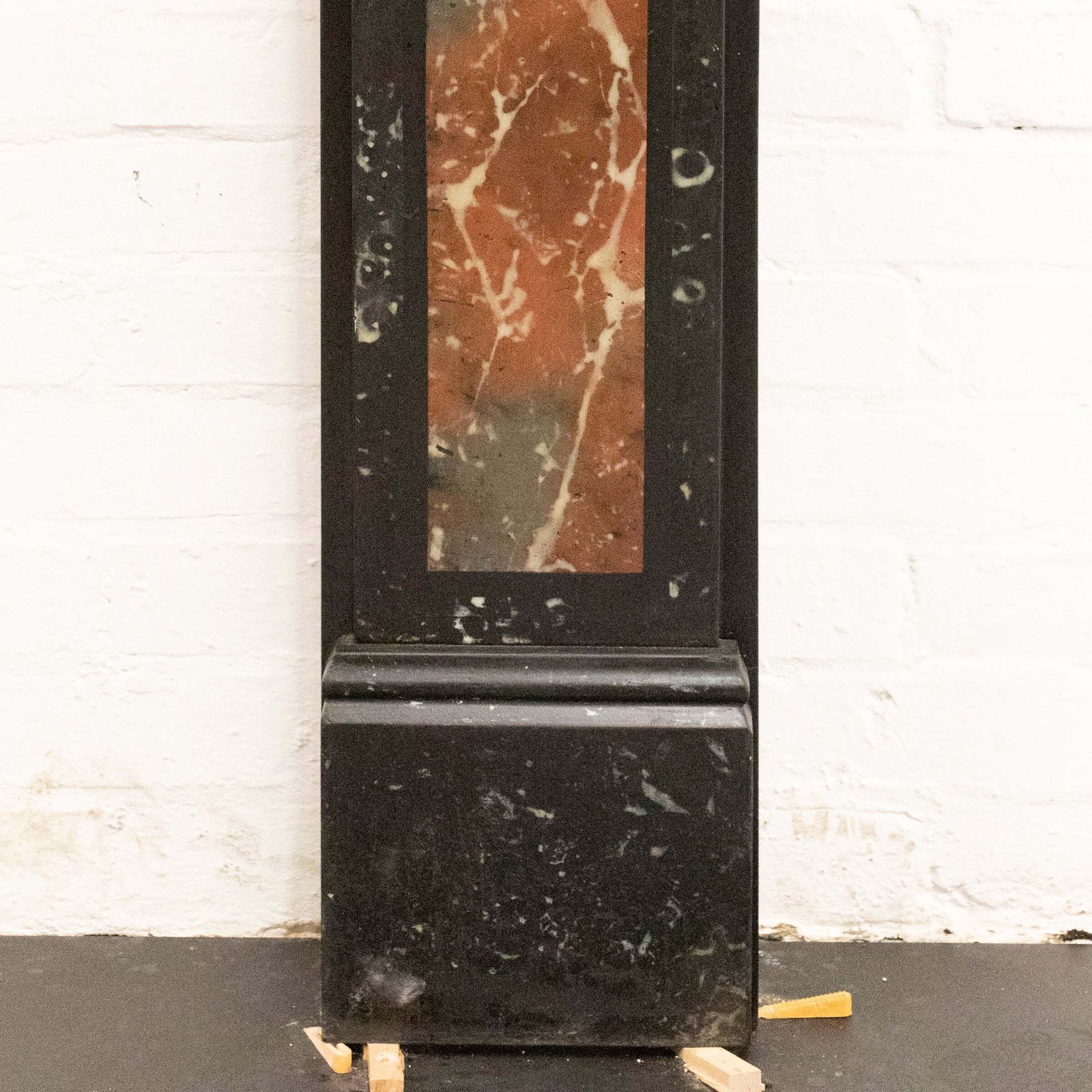 Antique Victorian "Marbelised" Slate Fireplace Surround With Roundels photo 1800.0