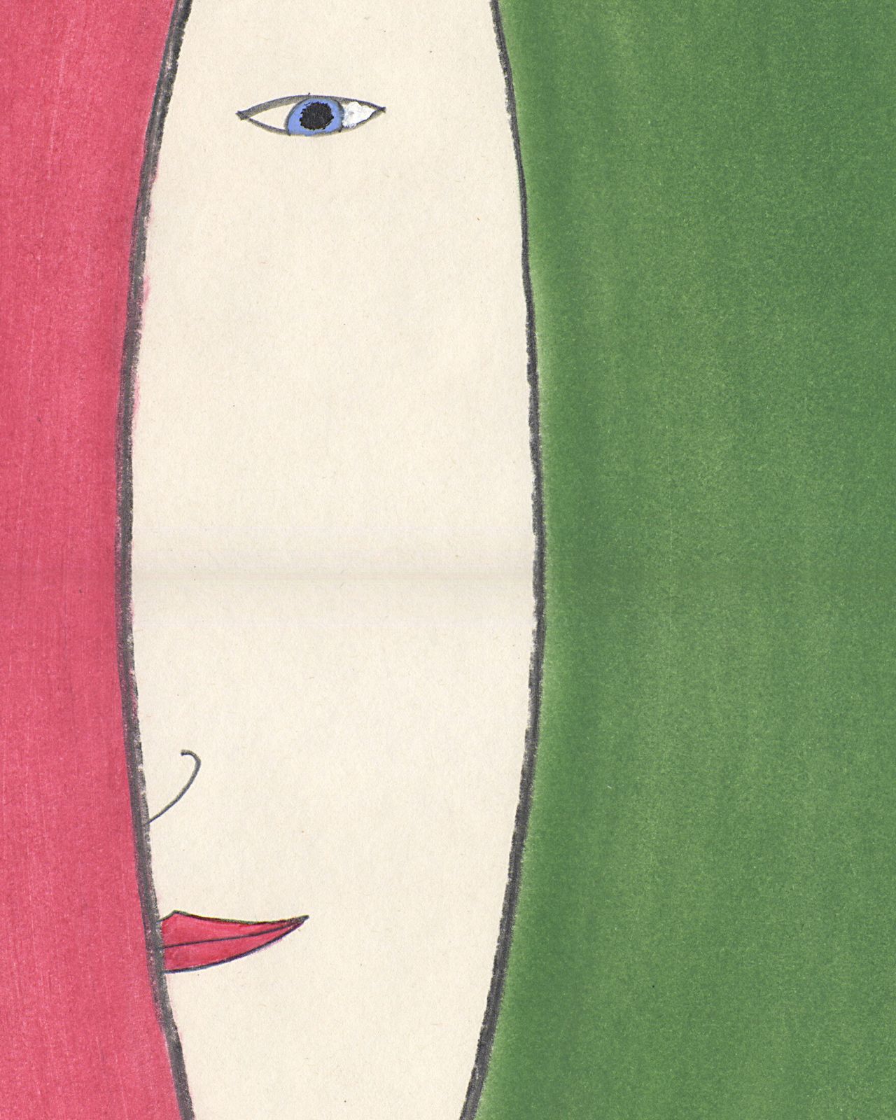 Sweet Naive Drawing In Muted Colours photo for sale