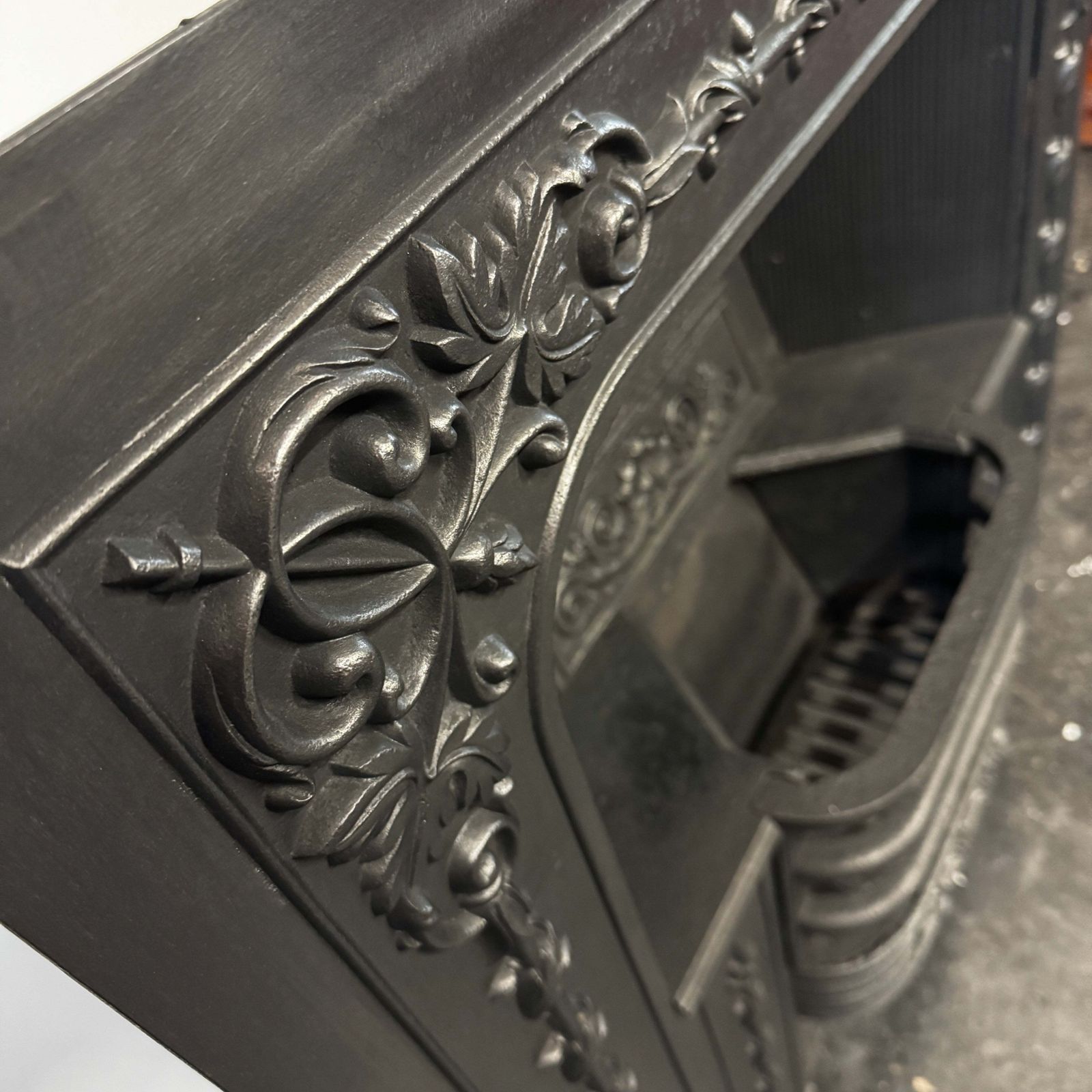 Antique Georgian Cast Iron Register Grate photo vinterior