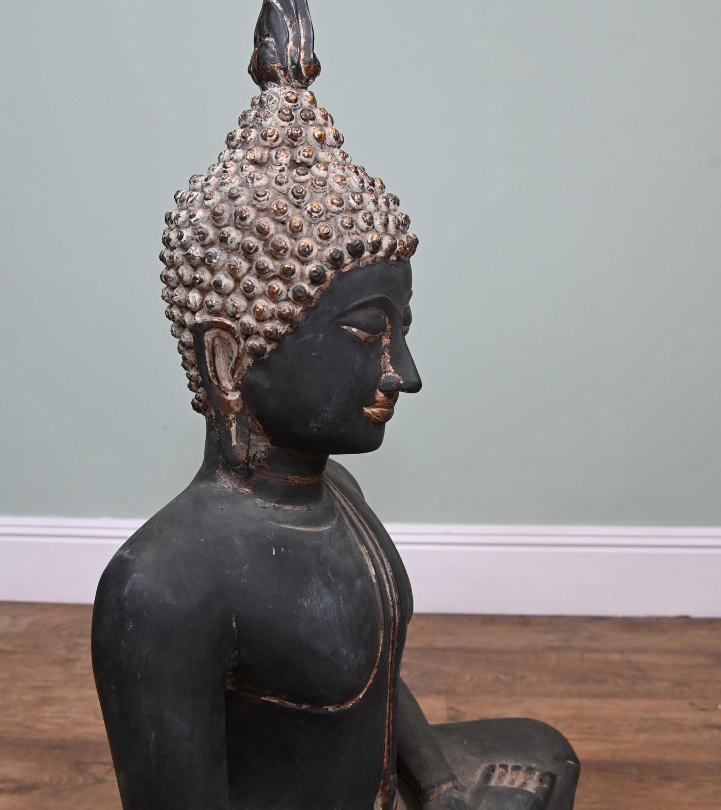 Bronze Nepalese Buddha Statue Meditation Antique Buddhist Art photo Art