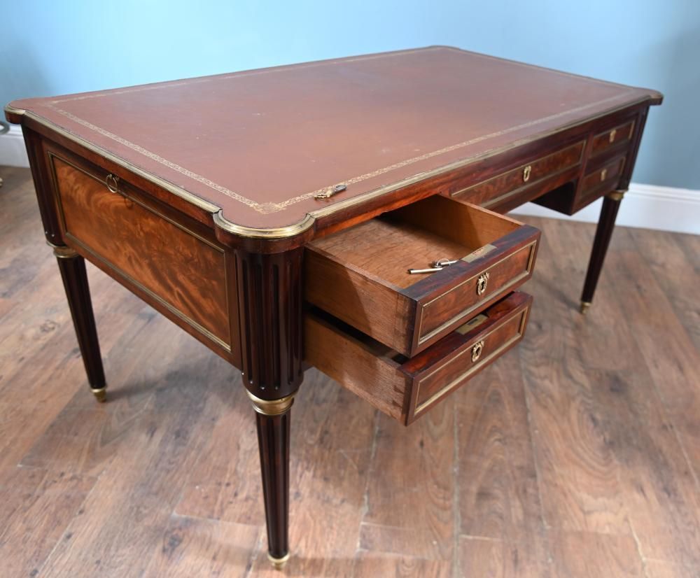 photo furniture French Empire Bureau Plat Desk 1880 Directoire