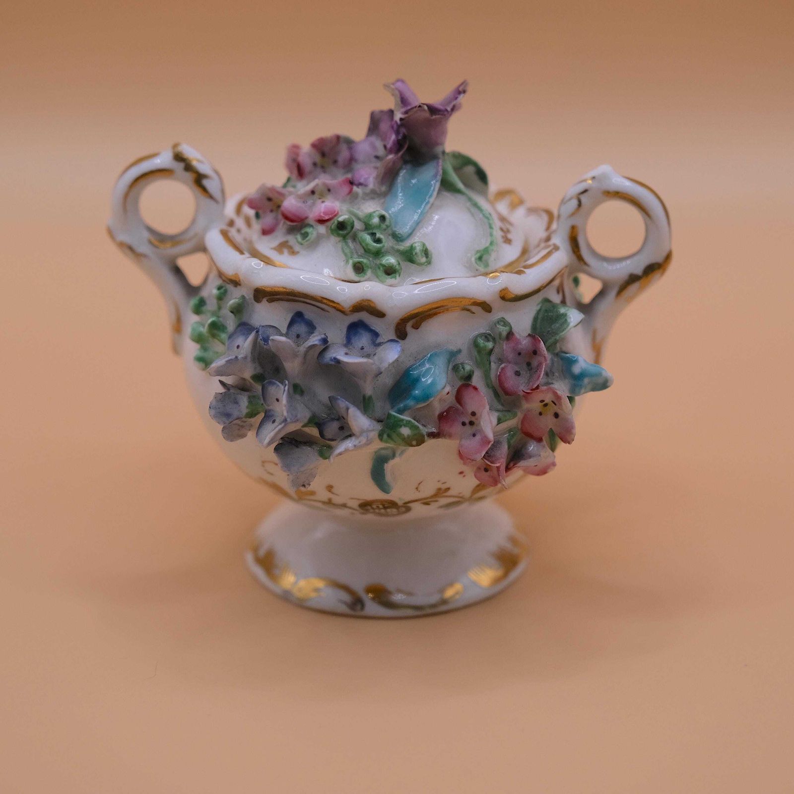 Coalport Coalbrookdale Porcelain Pot & Lid, Coalbrookdale Porcelain photo Home Decor