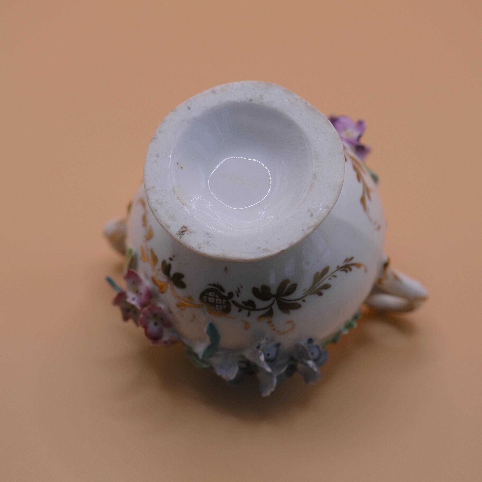 Coalport Coalbrookdale Porcelain Pot & Lid, Coalbrookdale Porcelain photo vinterior