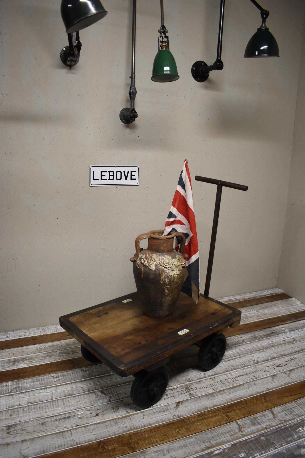 Vintage Industrial Small Trolley Table Cart By Slingsby photo 625.0