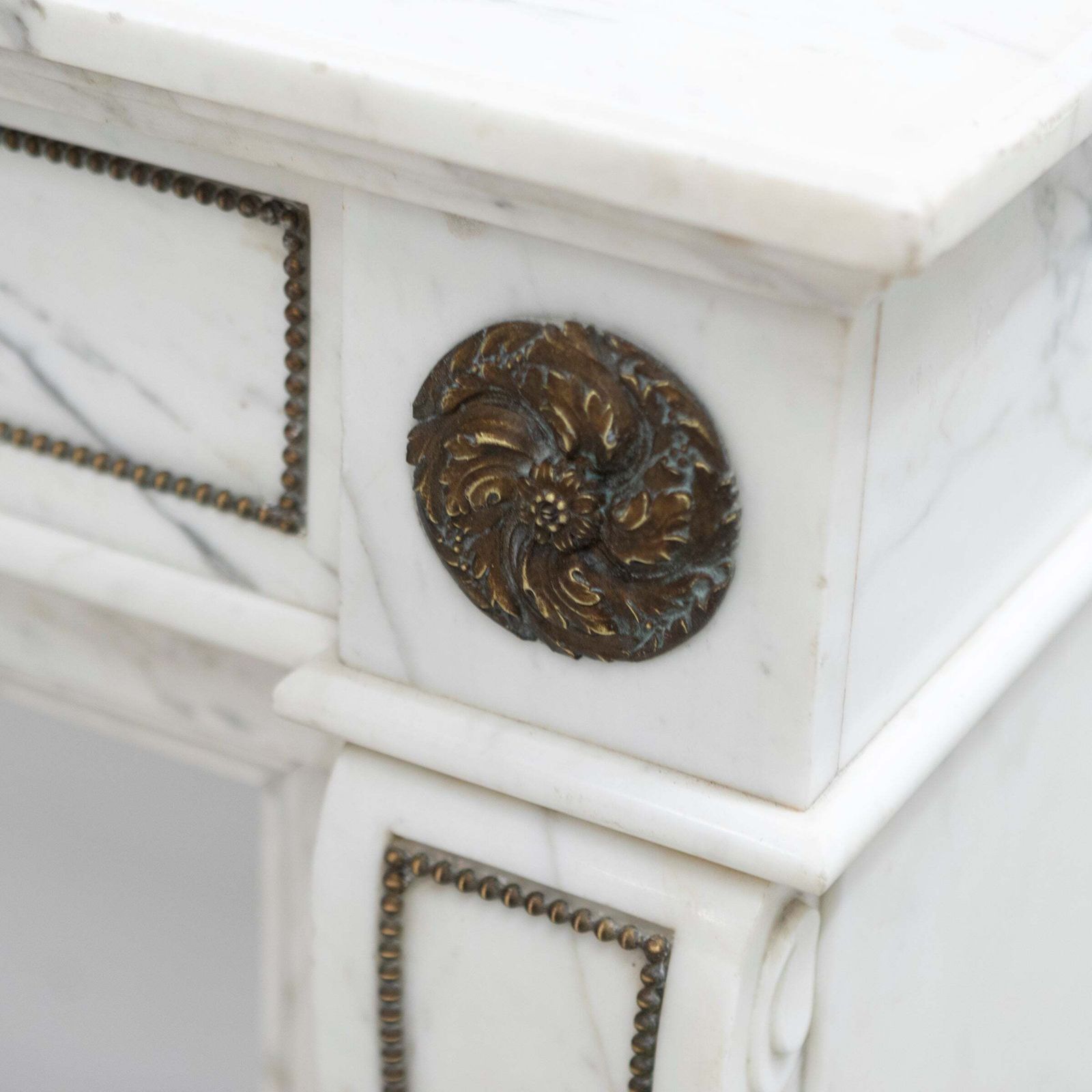 Antique Regency Fireplace Surround With Brass Details photo buy