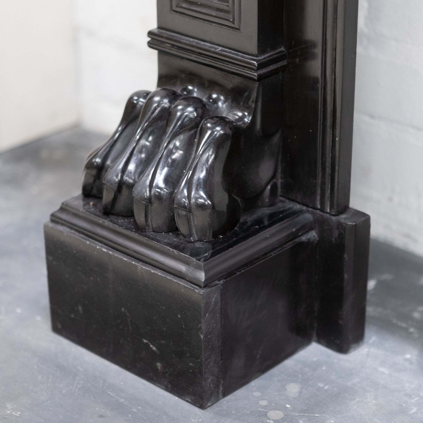 6500.0 Antique Black Belgian Marble Napoleon III Style Fire Surround photo