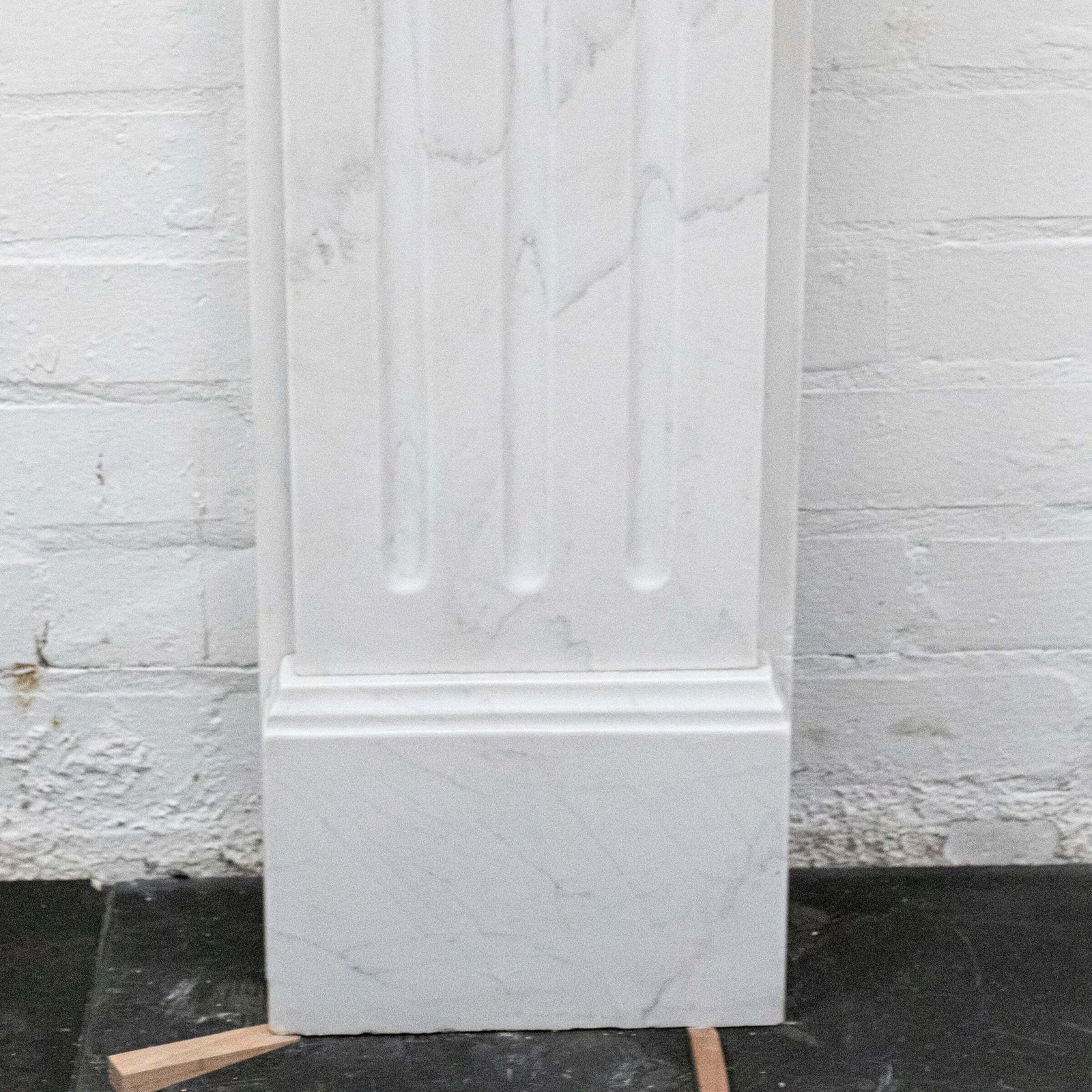 Reclaimed Edwardian Style Statuary Marble Fireplace photo 1650.0