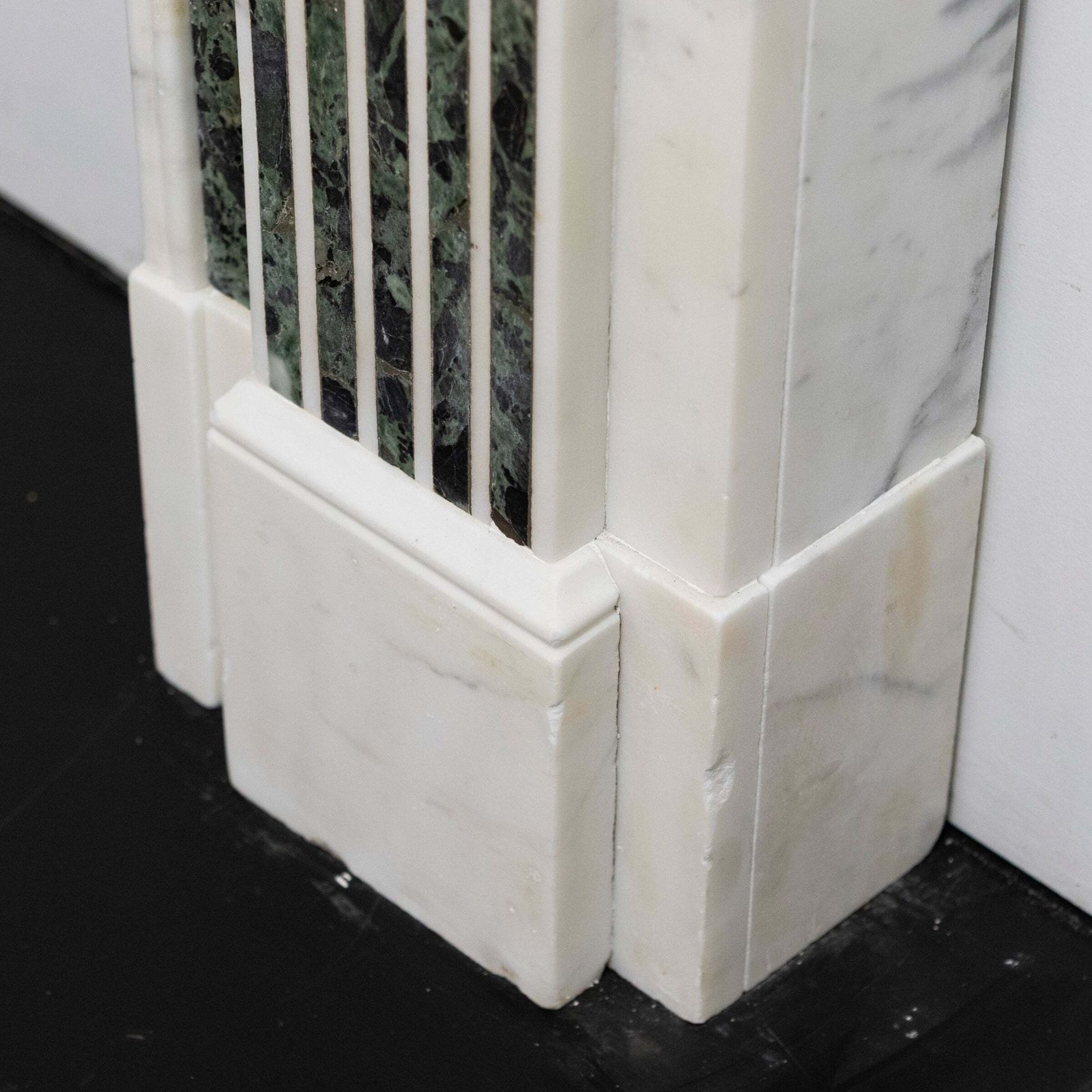 Reclaimed Georgian Style Statuary & Verde Marble Surround (Pair Available) photo vinterior