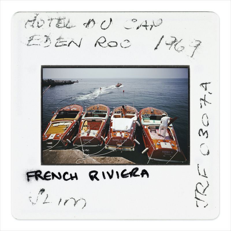 Slim Aarons 'Hotel Du Cap Eden Roc Slide' Framed White