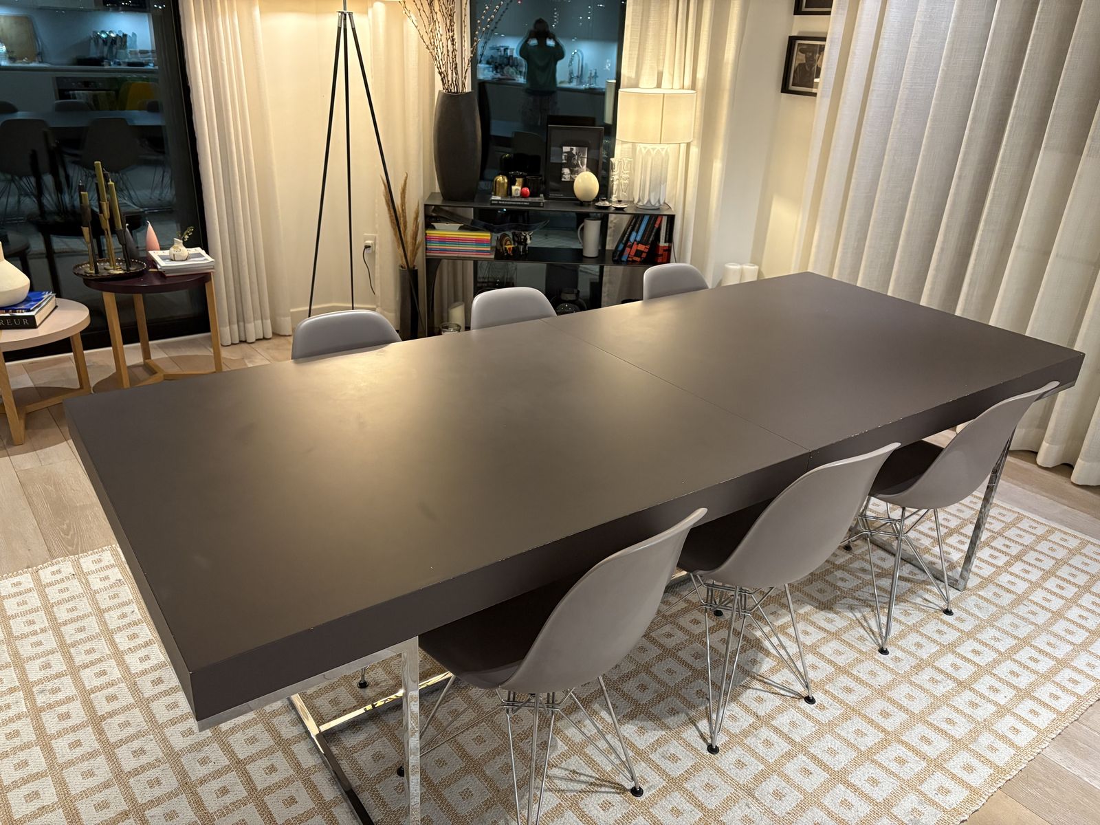 B&B Italia Tav Athos Paola Piva Extensible Dining Table
