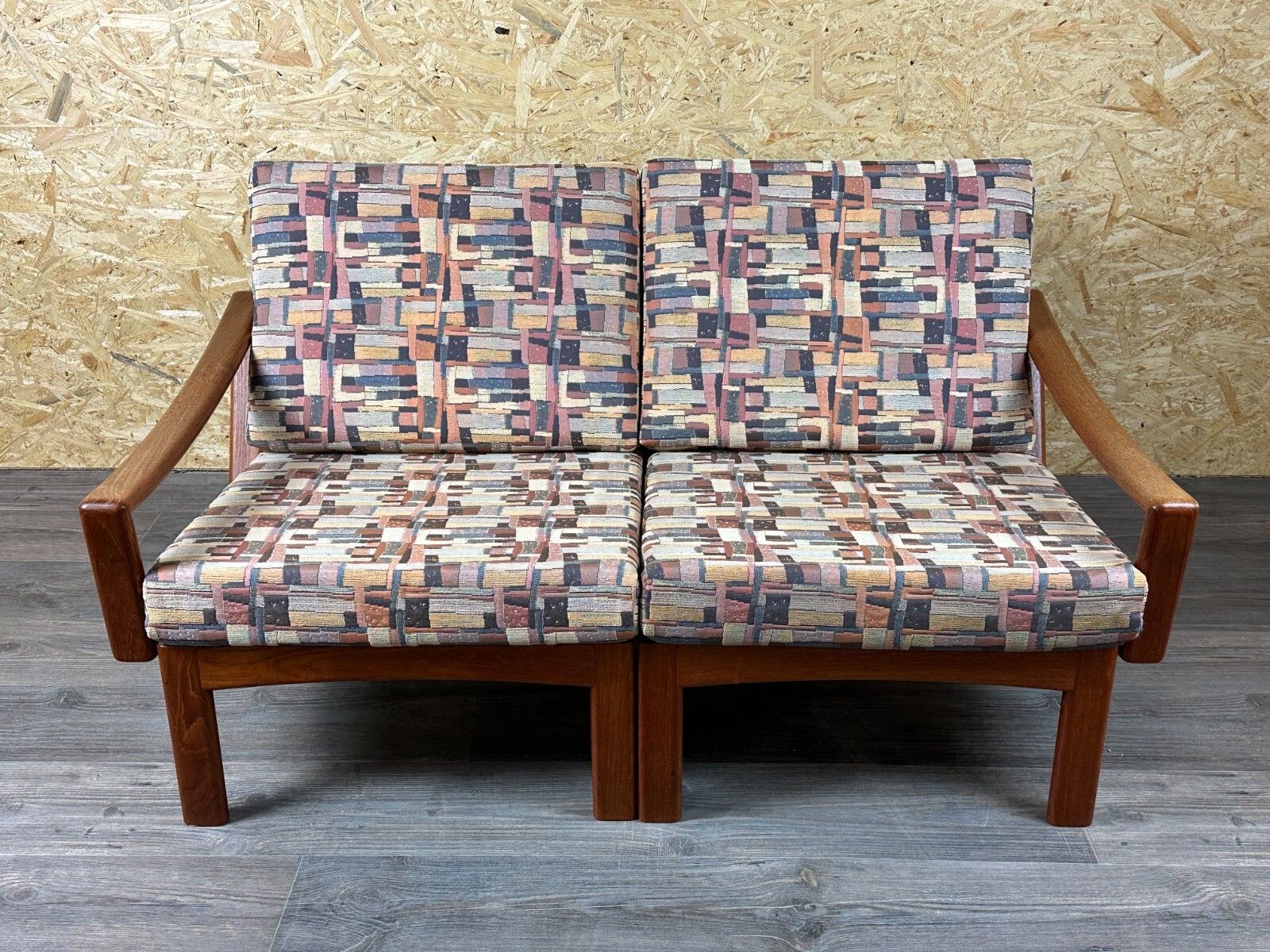 60s 70s Teak Couch Sofa 2 Seater By Glostrup Møbelfabrik Denmark Design photo furniture