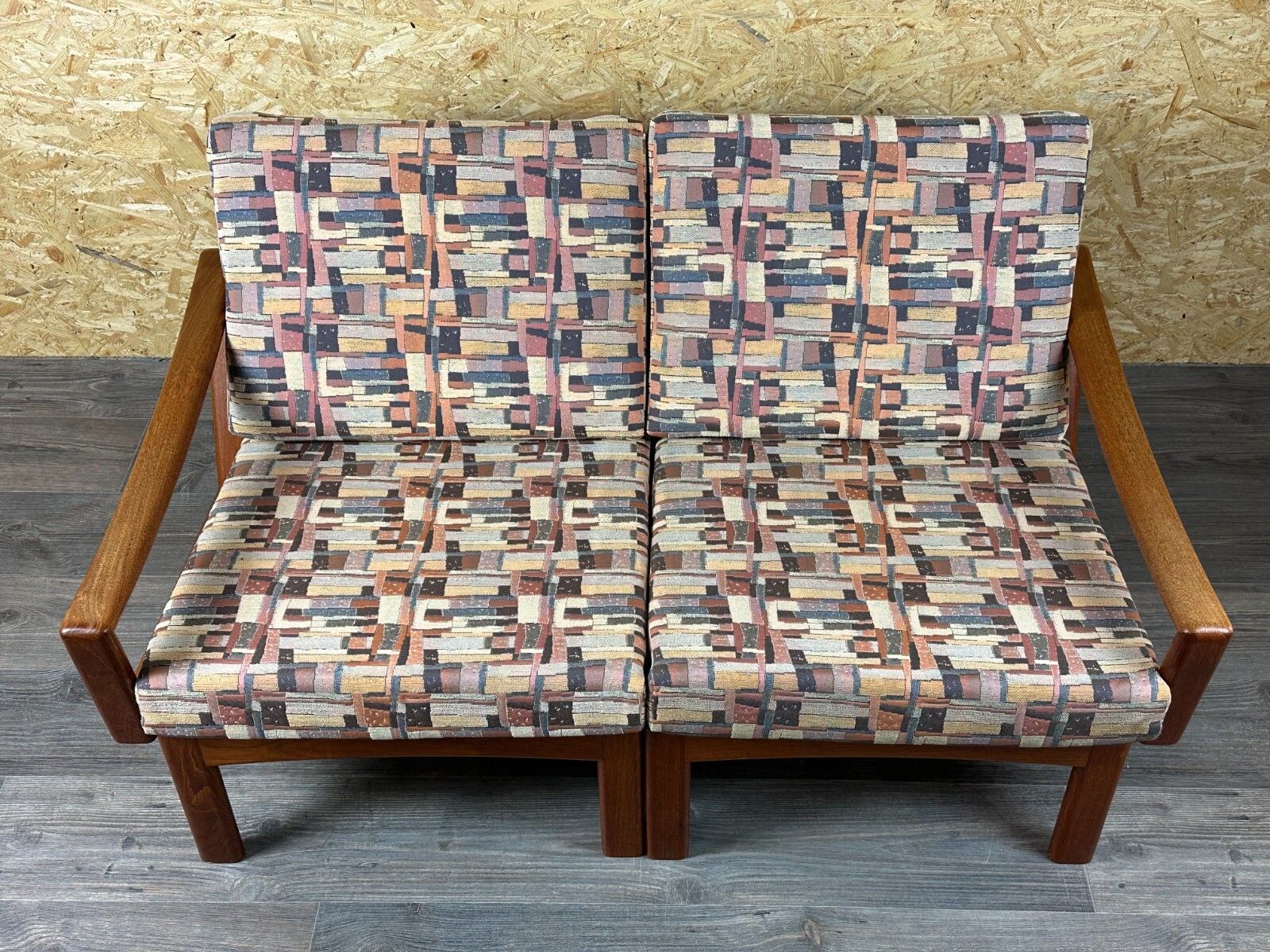 photo furniture 60s 70s Teak Couch Sofa 2 Seater By Glostrup Møbelfabrik Denmark Design