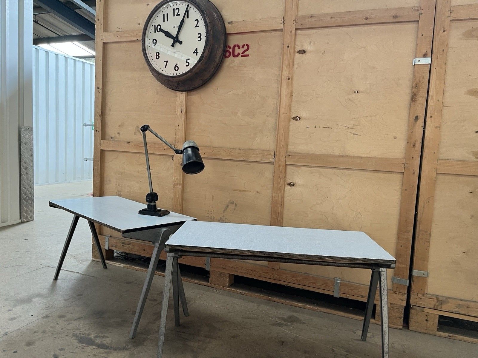 Esa Esavian 1950s Formica Topped School Table Two Available photo for sale