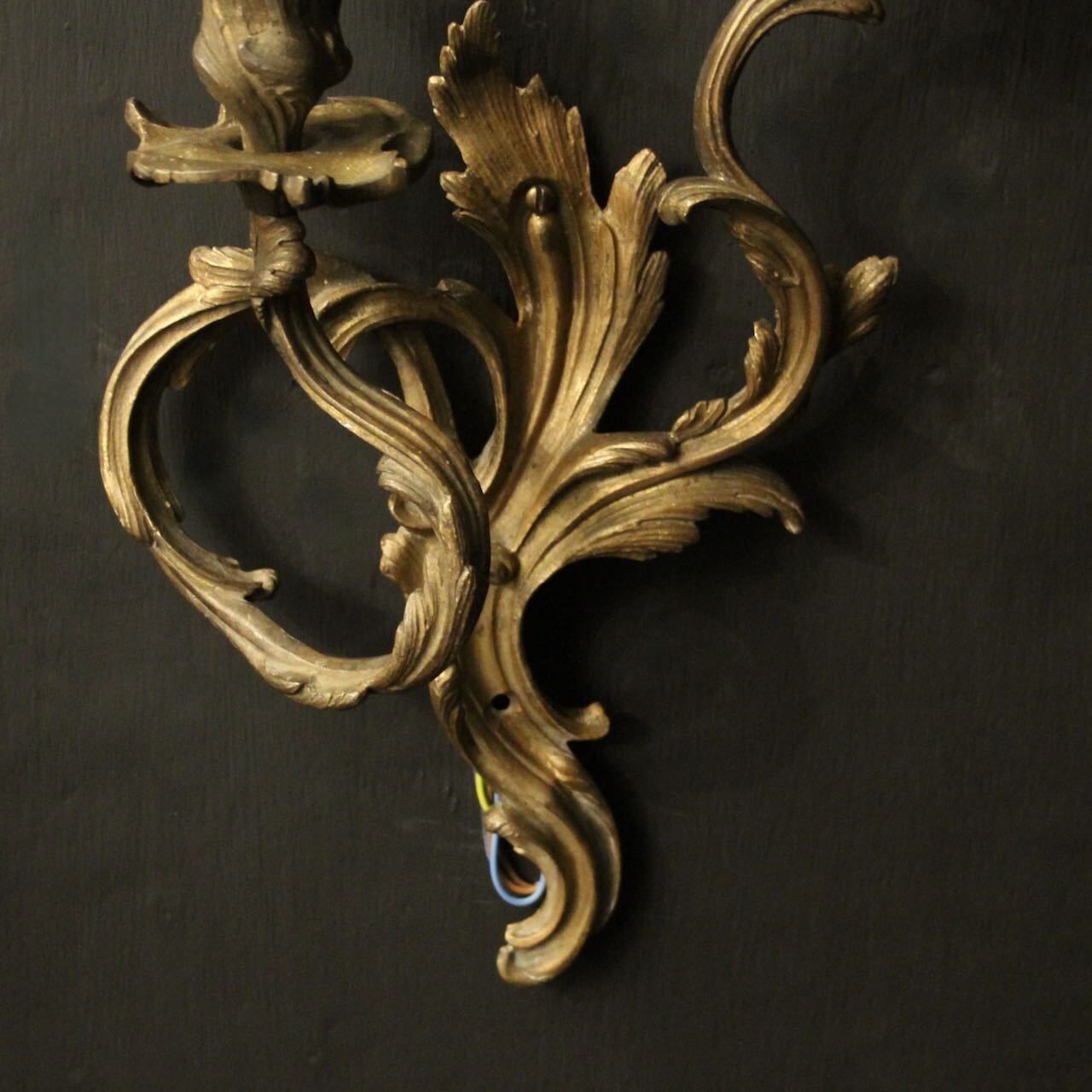 photo for sale French Gilded Bronze Antique Wall Sconces